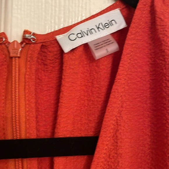 Calvin Klein Aerowash Smocked Waist Wide Leg Crepe Jumpsuit - Picture 3 of 11